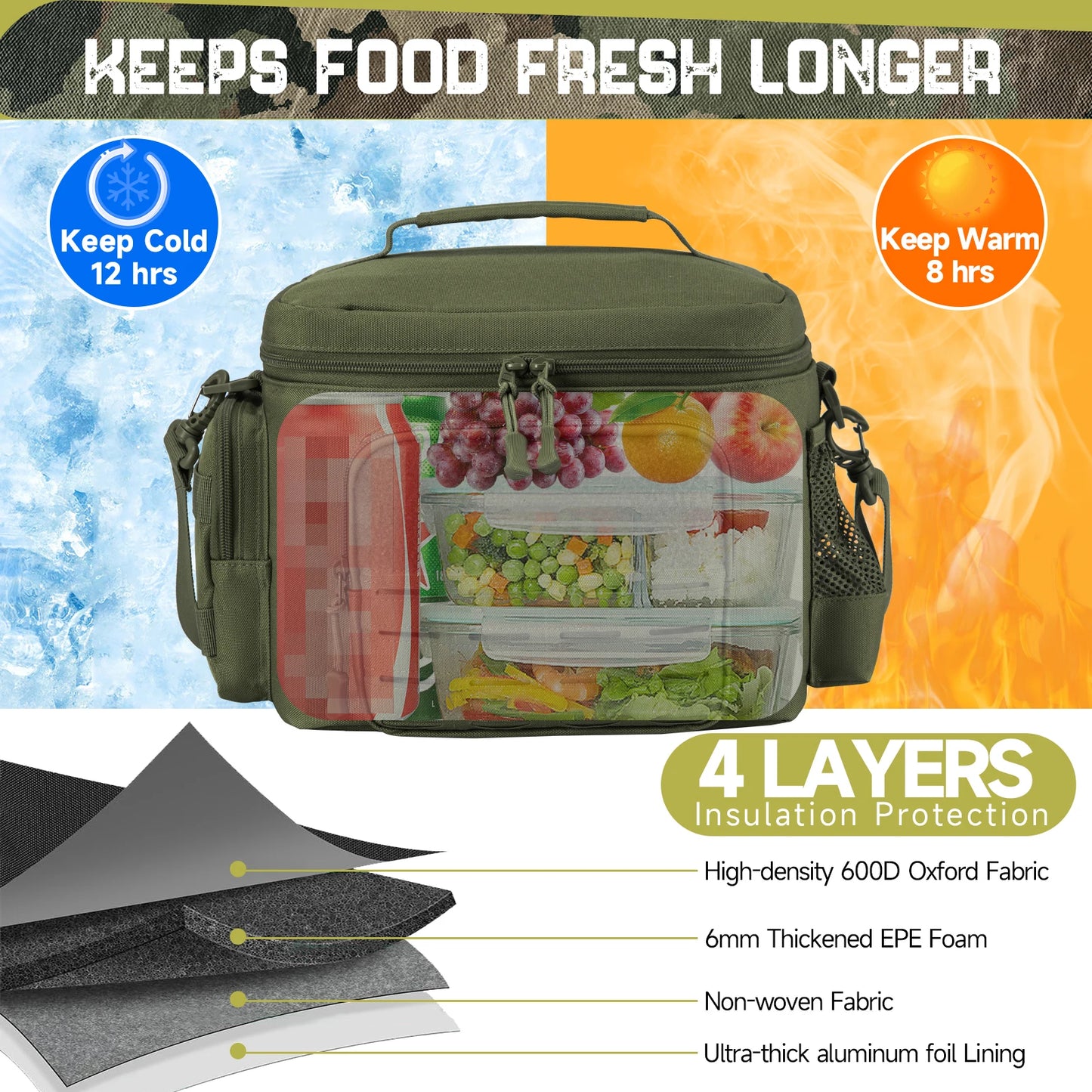 Tacti-Cool Military Style Lunch Cooler
